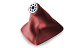 Leather Manual Shift Boot Cover for Toyota Celica (2000–2005) Red
