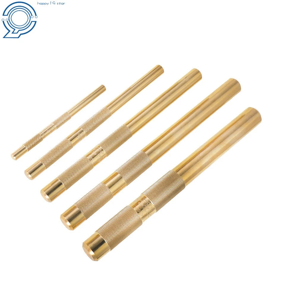 5 Pcs Brass Drift Punch Set for Automotive Use (1/4" to 3/4")