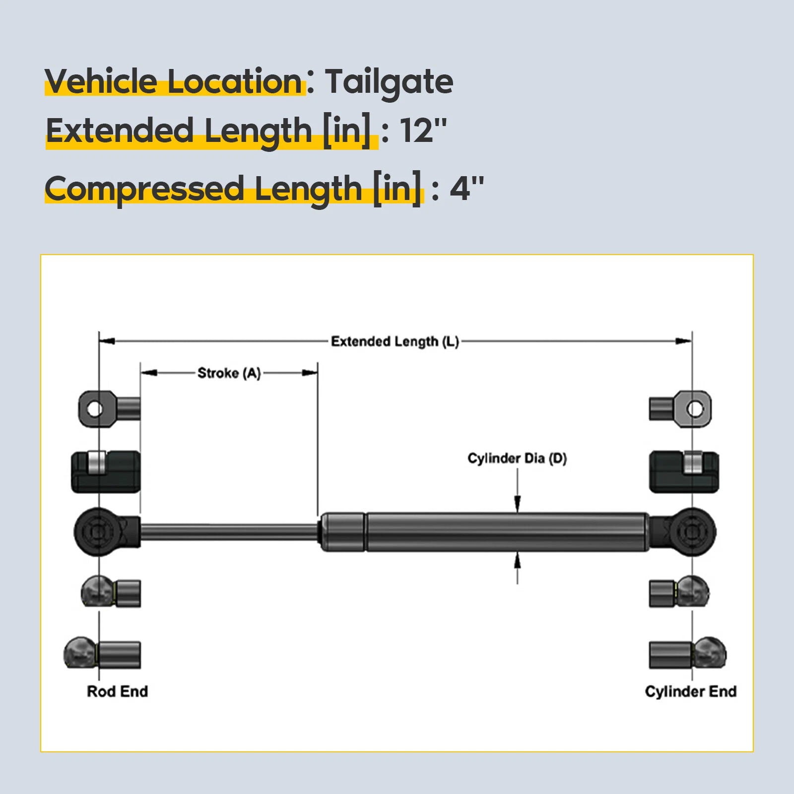 Tailgate Lift Support for Ford F-250/350 Super Duty (1999–2014)