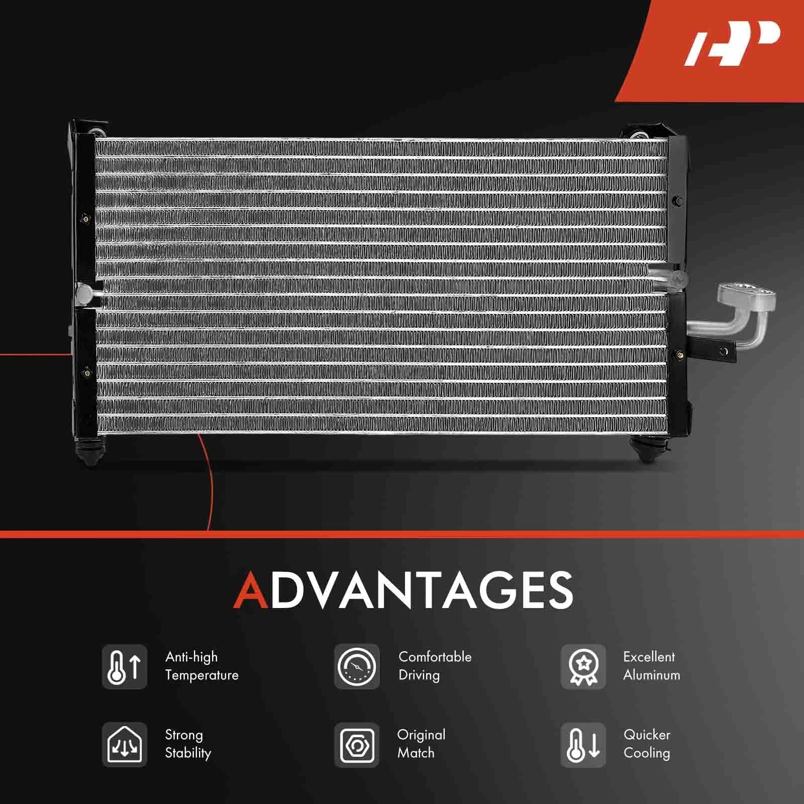 A/C Condenser with Bracket for Dodge Avenger (1995-2000) Mitsubishi Eclipse
