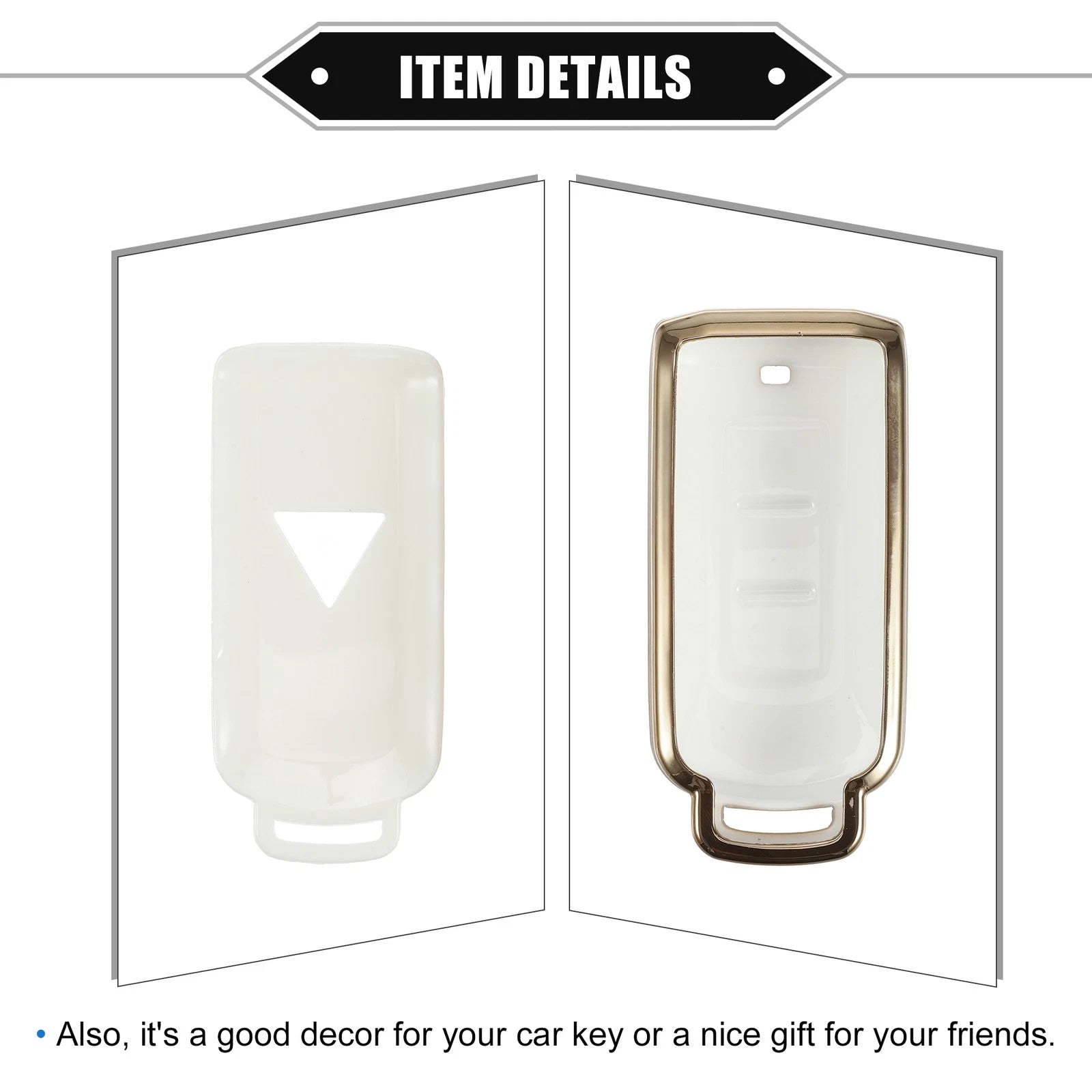 Remote Keyless Key Fob Cover Kit for Mitsubishi Outlander (2013–2021)