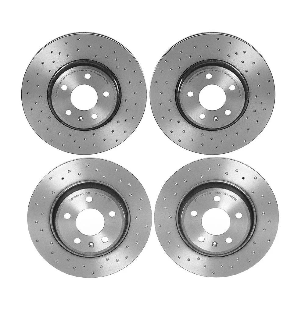 Brembo Xtra Drilled Brake Disc Rotors Kit for Audi A4 A5 Q5 (2009–2020)