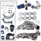 Exhaust Header Manifolds & Cold Air Intake Kit for Ford Expedition F-150 F-250