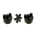 Set of 3 L095 3/4 X 3/4 Flexible L-Jaw Couplings with Buna-N Rubber Spider