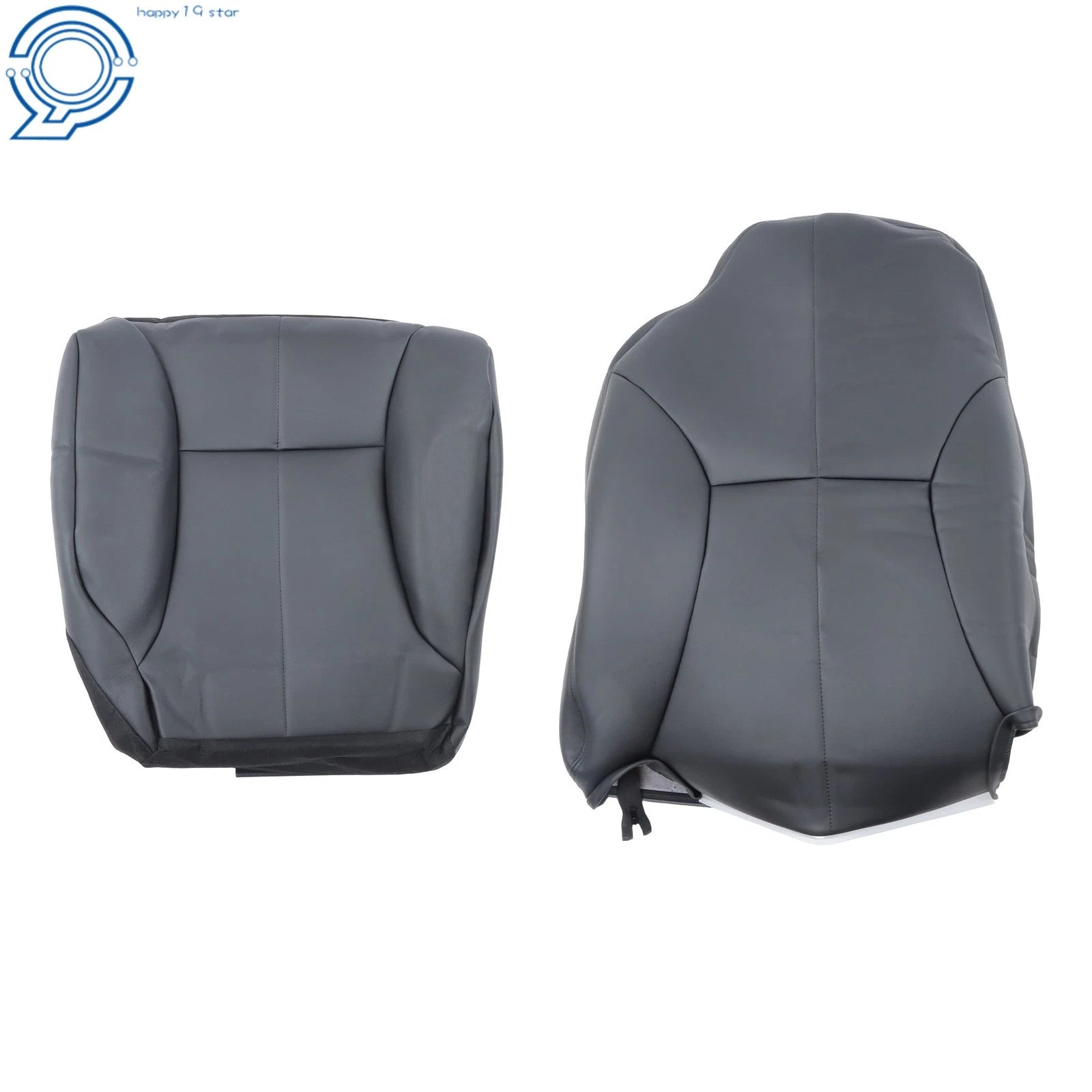 Driver Seat Cover Kit for Ram 1500 2500 3500 SLT (1998–2002) Black Leather