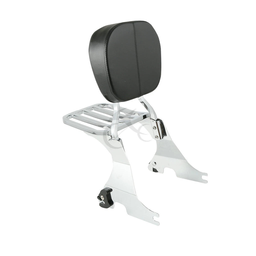 Backrest Sissy Bar & Luggage Rack for Harley Sportster XL 883 1200 (2004–2022)