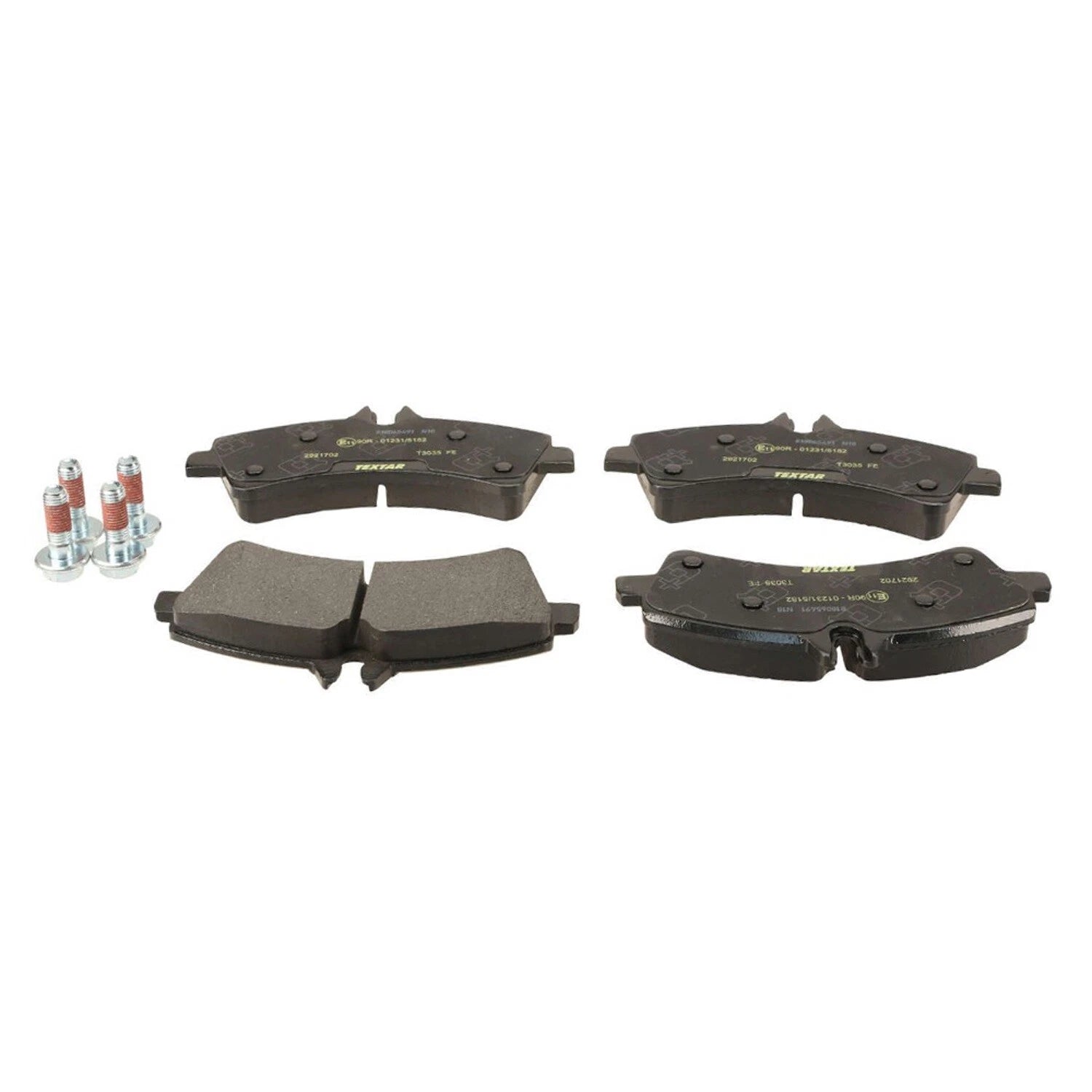 Set of 4 Textar Rear Disc Brake Pads for Dodge Freightliner MB Sprinter 3500 (2007–2018)