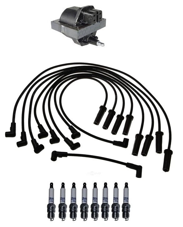 Ignition Wires & Spark Plugs Kit for Chevrolet C2500 G30 P30 P3500 (1990–1995)