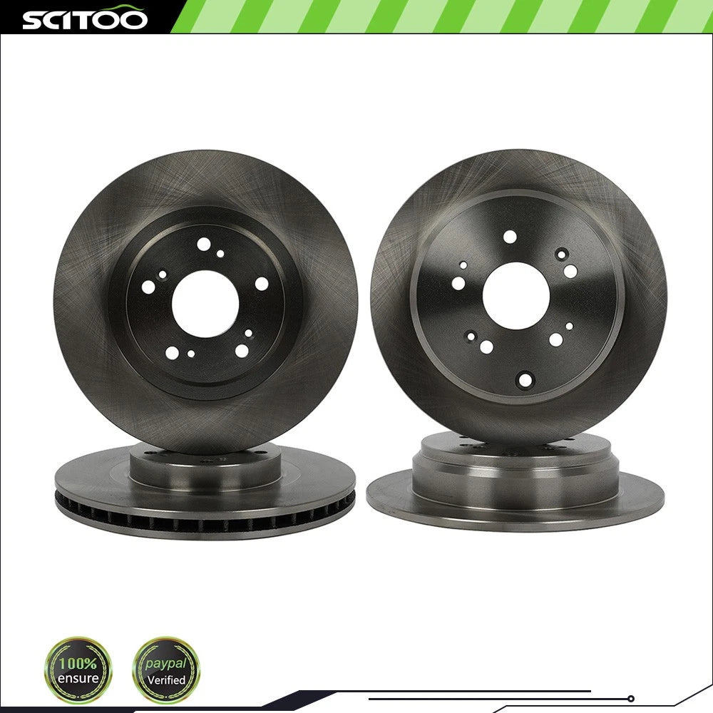 Set of 4 Brake Rotors for Honda CR-V (2005–2006) 5 Lugs