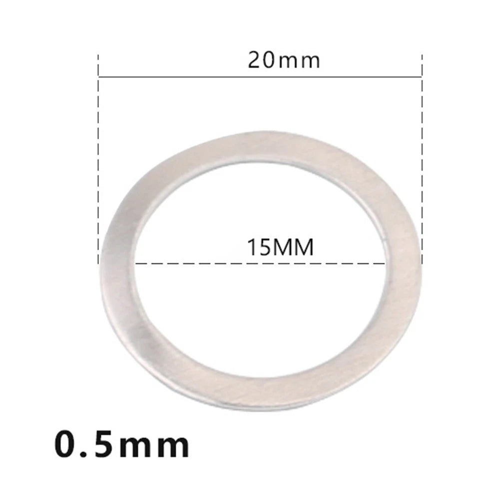 10Pcs Aluminum Bicycle Pedal Spacer Washers for Cycling
