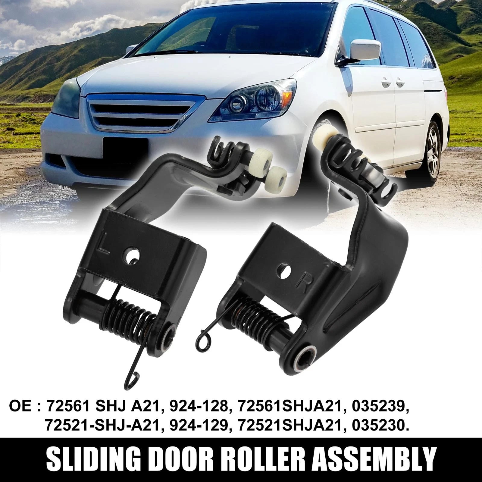 2X Slide Door Roller for Honda (72561-SHJ-A21, 72521-SHJ-A21)