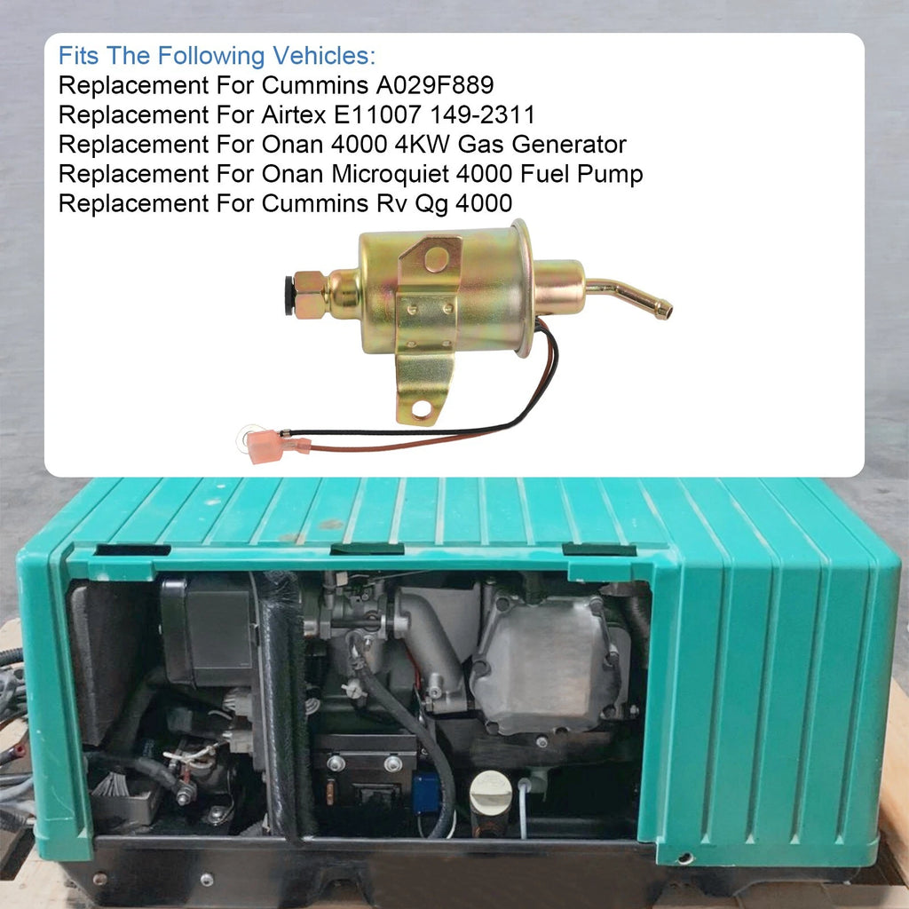 Fuel Pump for Onan 4000 4Kw Gas RV Generator (2000–2023)