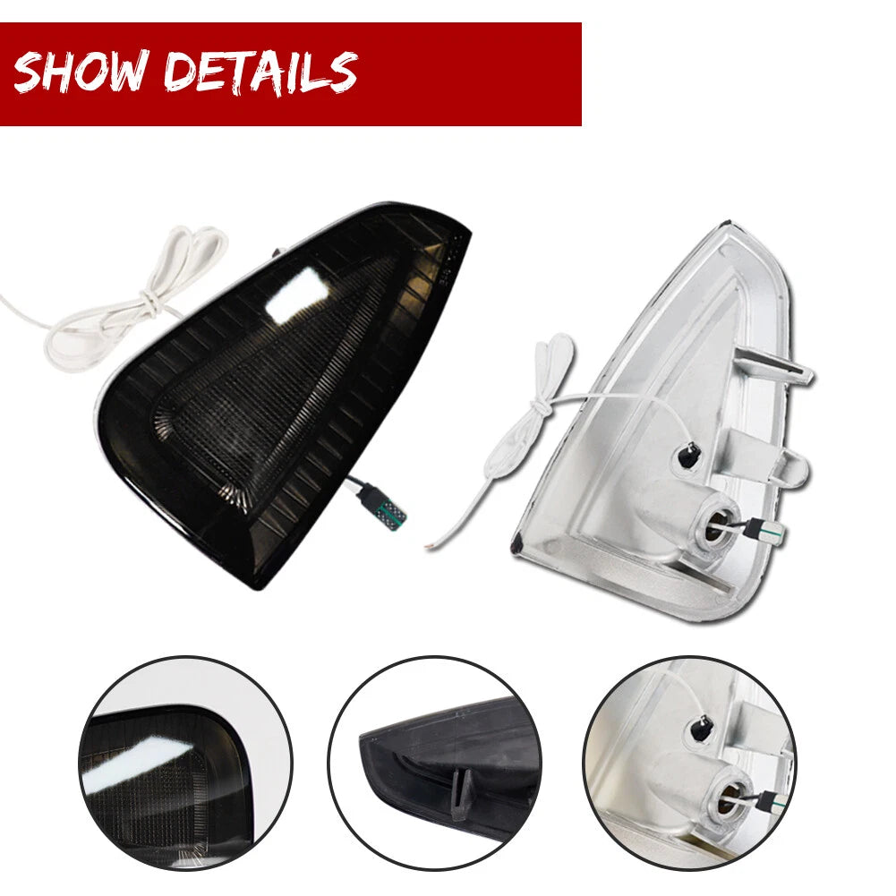 Smoke Switchback LED Corner Parking Marker Signal Lights for Dodge Charger (2006–2010)