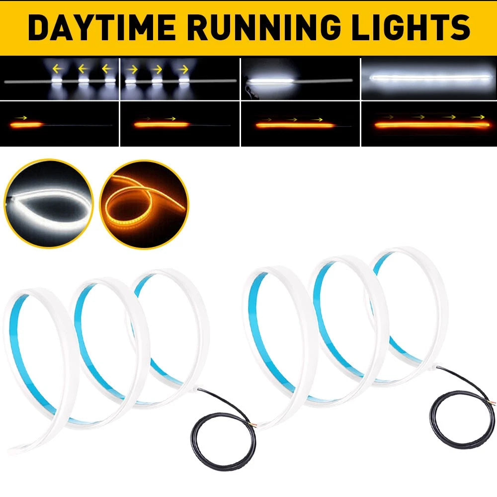 23.6" LED DRL Light Turn Signal Strip for Universal Applications (2010–2023)