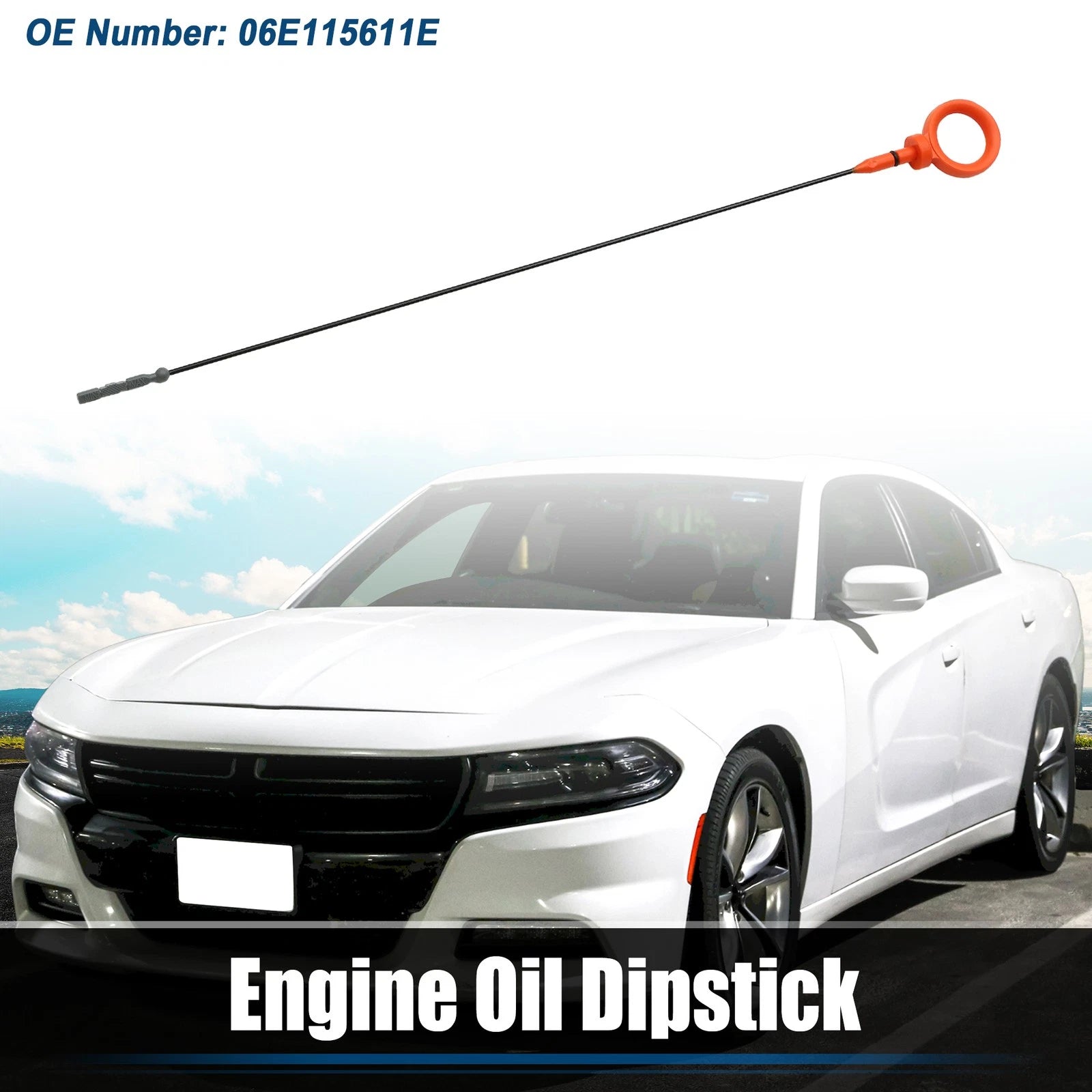 Engine Oil Fluid Level Dipstick for Audi A4 (2005–2009) No. 06E115611E