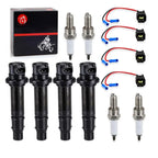4 x Ignition Coil w/ Plug Spark Plug for Yamaha Vmax 1700 (2009–2020)