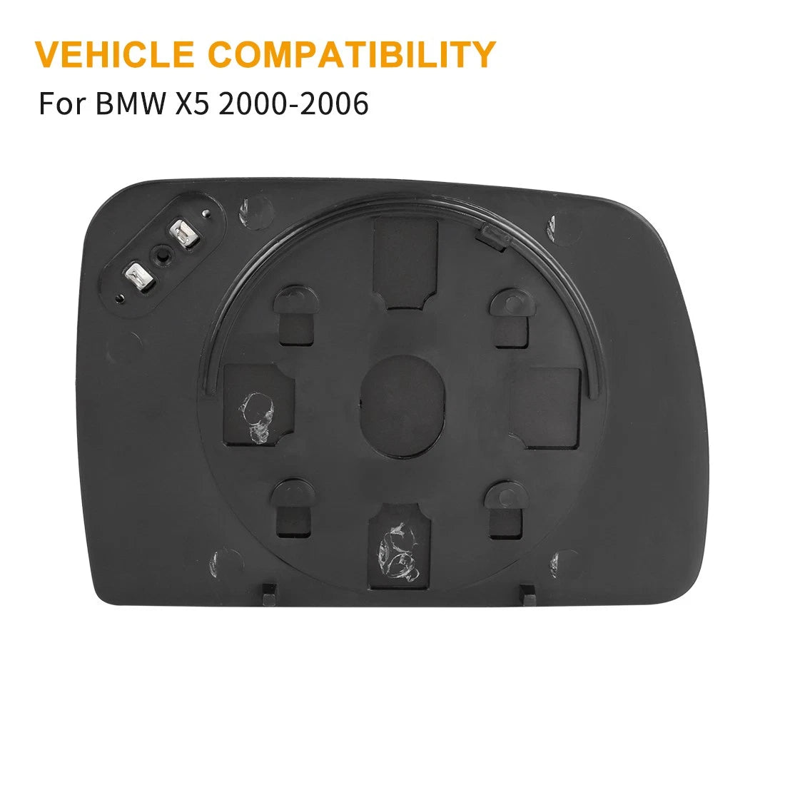 Heated Left Side Rearview Mirror Glass for BMW X5 (2000–2006)