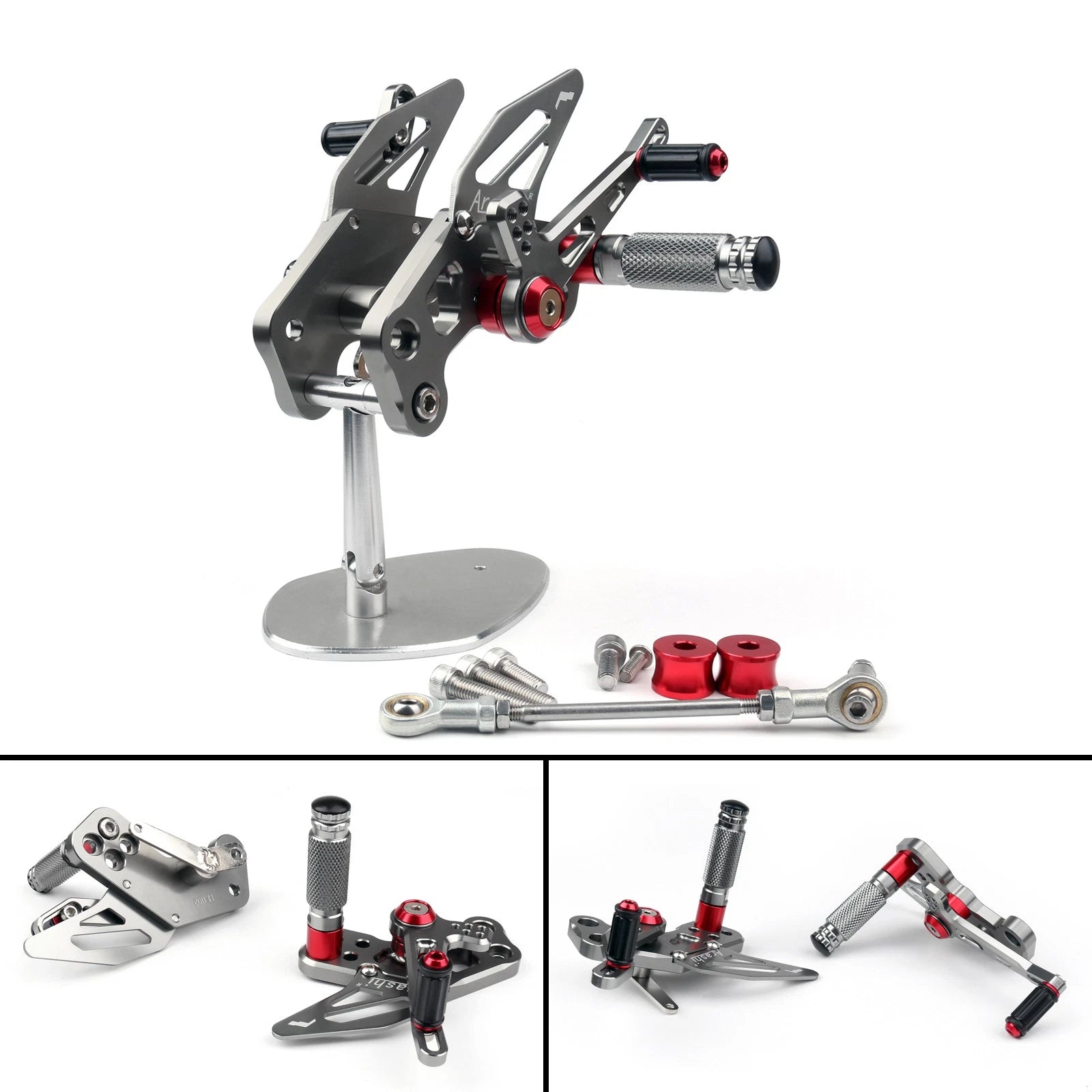 CNC Adjustable Rearsets Footrest Foot Peg for Kawasaki Z125 (2016–2019)