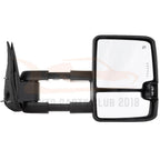 Set of 2 Power Signal Heated Chrome Tow Mirrors for Silverado Suburban Sierra (1999–2002)