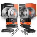 Set of 4 Disc Brake Rotors & Ceramic Pads for Chevy Impala (2006–2010)