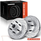 Front Side Drilled Brake Rotors for Chevy Express 2500 GMC Savana 2500 (2003–2023)