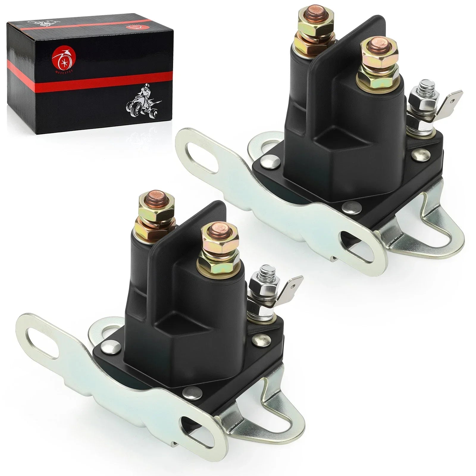 2PCS Starter Solenoid Relay for Polaris Indy 550 IQ 600 Switchback (2003-2012)