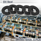 Set of 5 Oil Seal Rotary Shaft Seal TC Ring 28x58x10mm Nitrile Rubber