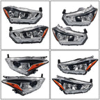Headlight Assembly for Nissan Kicks (2018–2020) Left + Right Halogen