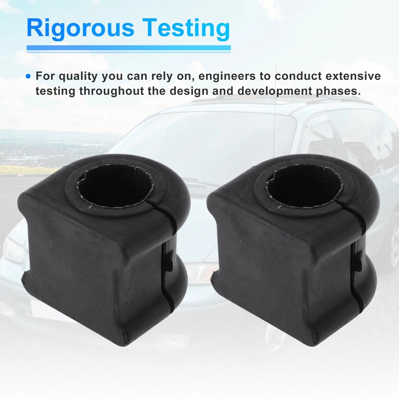 2X Stabilizer Sway Bar Bushing Kit for Dodge Dakota (1997–1999) No.K7352 Rubber