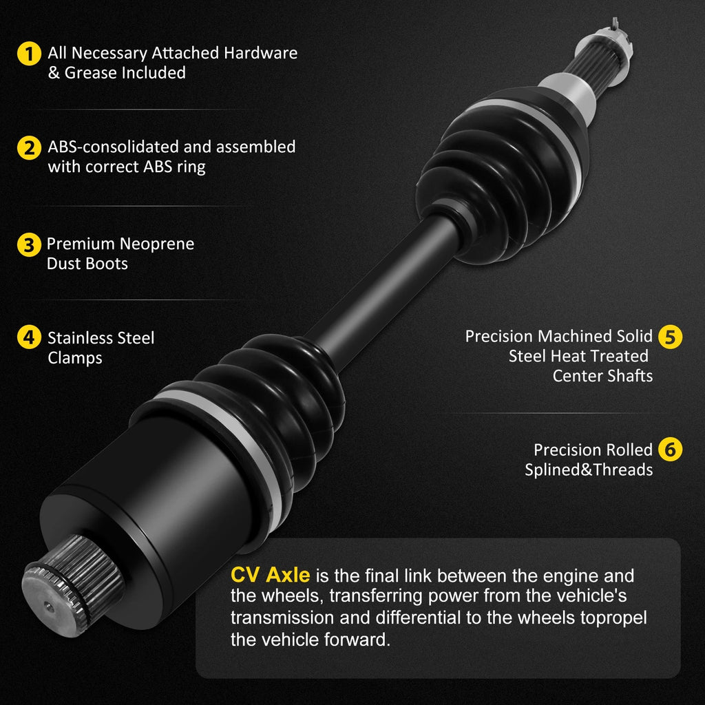 Rear CV Joint Axle for Polaris Sportsman 350 400 500 4x4