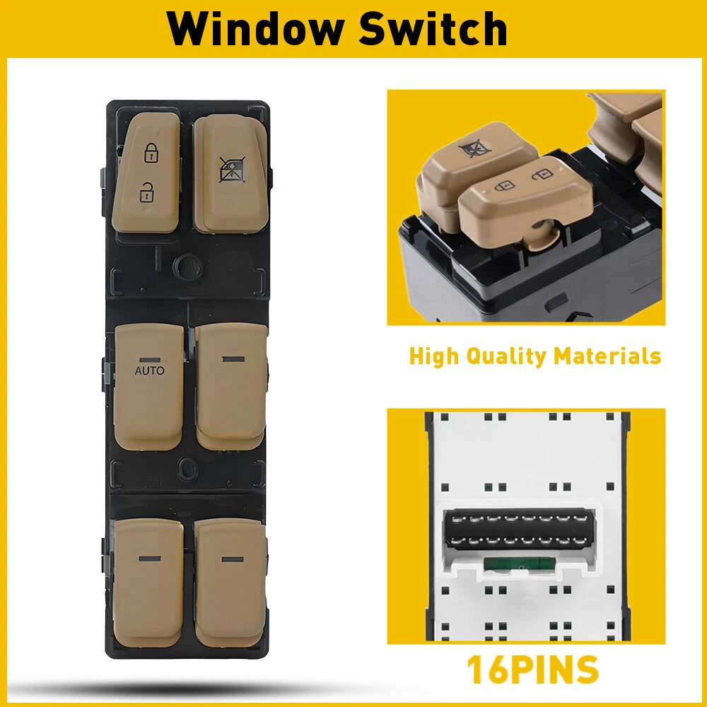 Power Window Control Door Lock Switch for Hyundai Sonata (2011–2015)