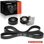 3X Serpentine Belt Drive Component Kit for Ford Escape (2001–2012)