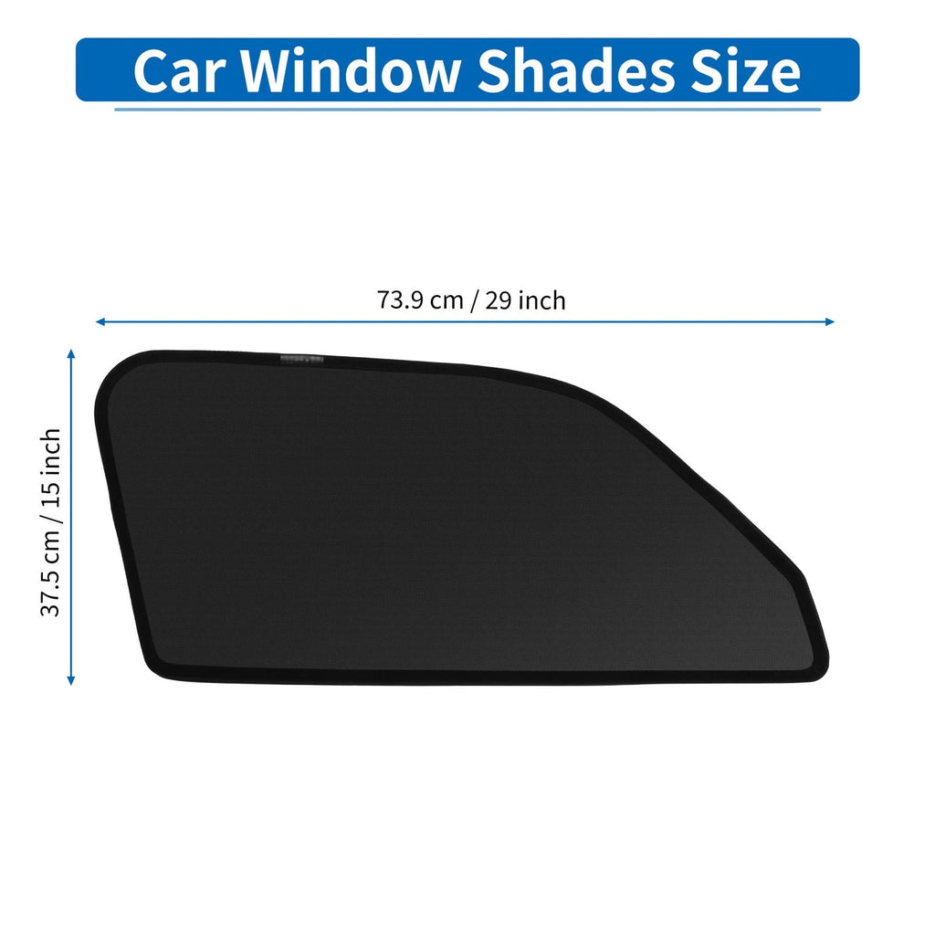 Car Window Cover Set for Honda Fit GR Series (Driver & Passenger Side) Black
