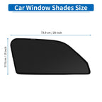 Car Window Cover Set for Honda Fit GR Series (Driver & Passenger Side) Black