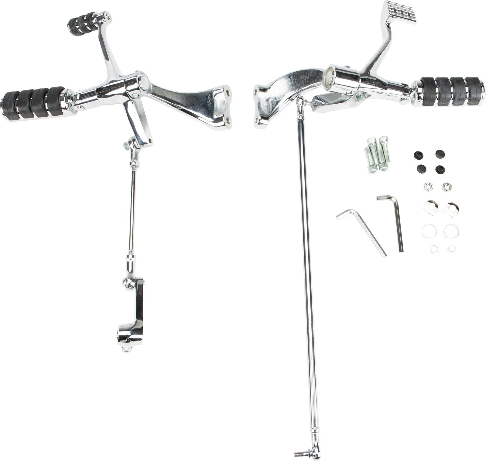 Forward Control Kit for Harley XL883 (2004–2013) with Rubber Pegs