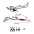 Alloy Arrow Custom Mirror for Honda Kawasaki Suzuki Cruiser (All Years)