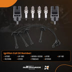 Ignition Coil and Iridium Spark Plug Wireset for Toyota Solara (1999-2003)
