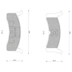 Rear Disc Brake Pads Set for Mitsubishi Magna (1985-1991)