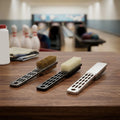 Set of 3 Bowling Shoe Polishing Brushes - Stainless Steel Wire