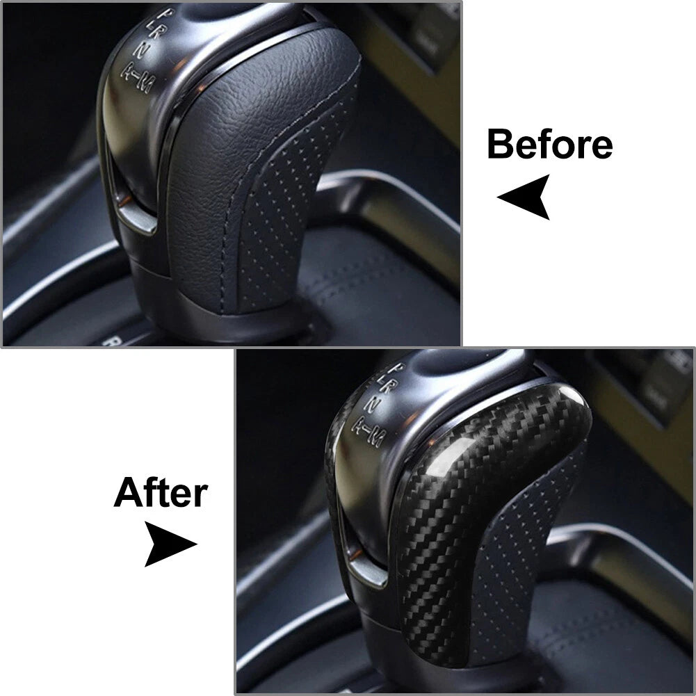 2Pcs Gear Shift Knob Cover Trim for Nissan GTR R35 (2017–2022)