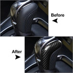 2Pcs Gear Shift Knob Cover Trim for Nissan GTR R35 (2017–2022)