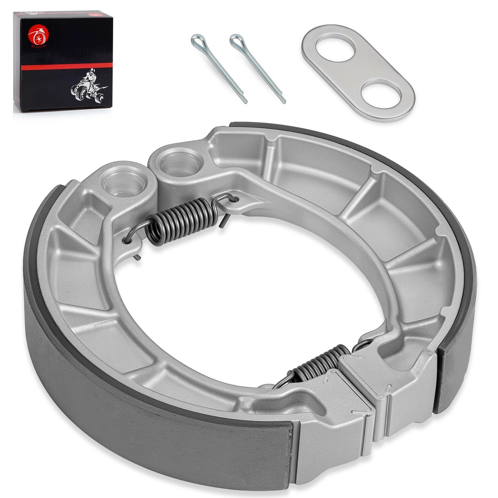 Rear Brake Shoes w/ Spring for Honda FourTrax Foreman 400 TRX400FW(1995–2003)