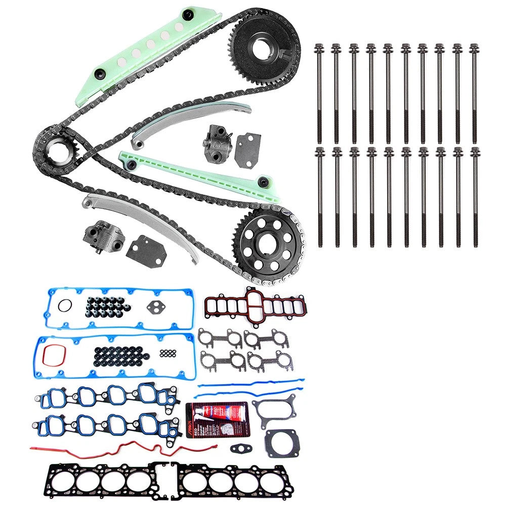 Timing Chain Kit with Head Bolts & Gasket Set for Ford Mustang (2000)