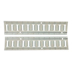 Set of 2 Horizontal Galvanized E-Track Tie-Down Rails for Truck Trailers