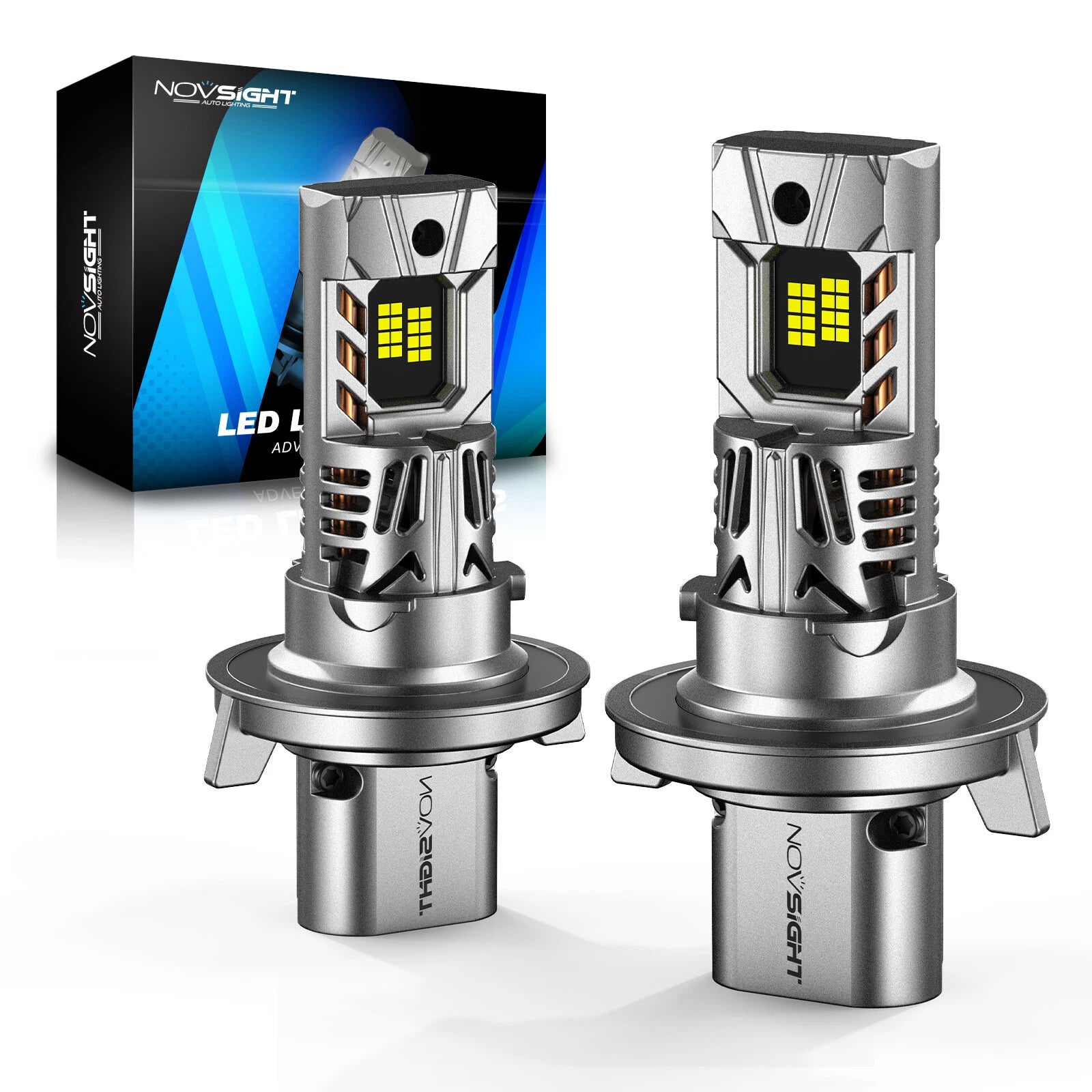 2X H13 9008 LED Headlight Bulbs Kit for 20000LM 6500K