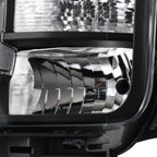 Pair Black Clear Corner Headlights for Ford F150 (2018–2020) Halogen