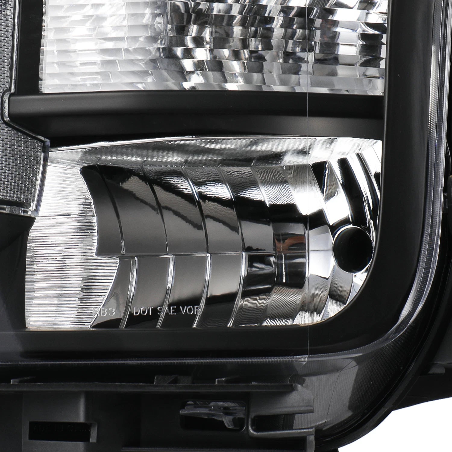 Pair Black Clear Corner Headlights for Ford F150 (2018–2020) Halogen
