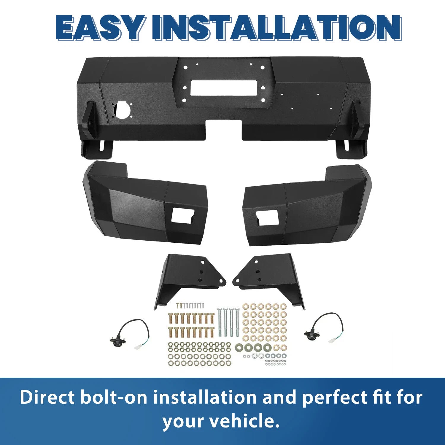 Rear Winch Bumper with License Light for Dodge Ram 1500/2500/3500/4500/5500 (2002–2009)