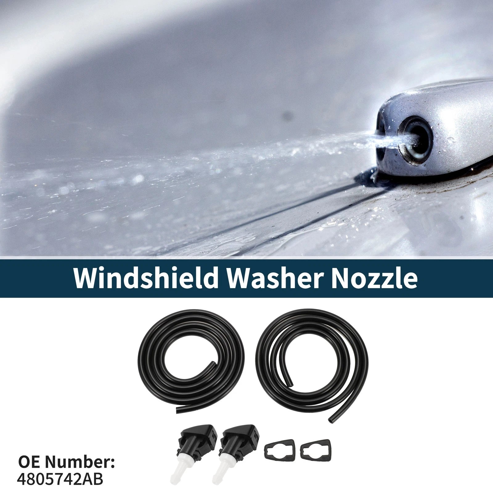 Windshield Washer Nozzle Set for Dodge Grand (No. 4805742AB)