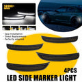 4X Dynamic Scan White LED Fender Side Marker Light for Dodge Charger (2015–2022)
